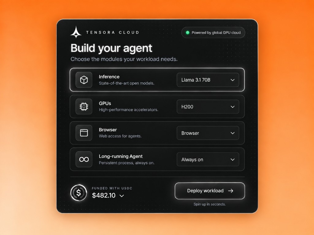 Build your agent on Tensora Cloud